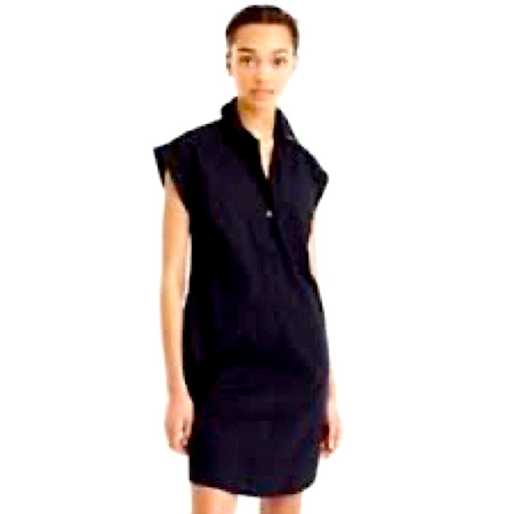 J. Crew Black Shirt Dress